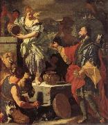 Francesco Solimena Rebecca at the Well Spain oil painting artist